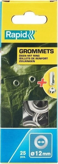 Rapid Clothing Fastener Metal 2.3x1.2cm 25 Pieces