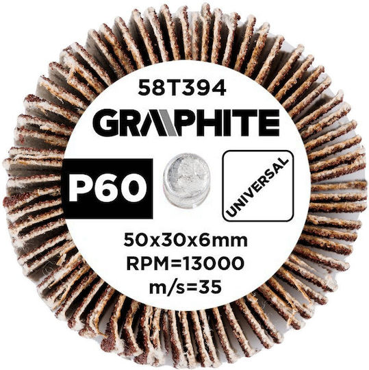 Graphite Sanding Cylinder K60 30x50mm