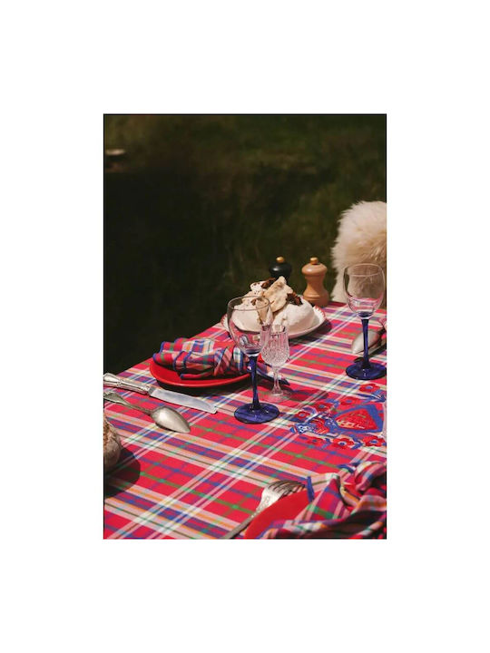 Selected by Pragmatic Tablecloth with Embroidery Red 170x250cm