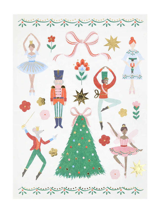 Αυτοκόλλητα Χριστουγεννιάτικα Ballet Nutcracker 10 Φύλλα