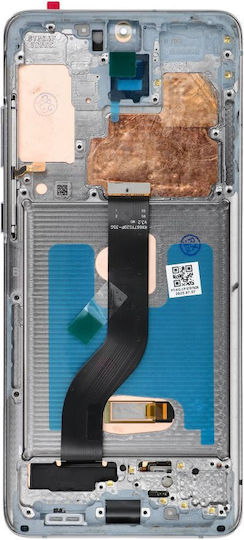 Οθόνη Display mit Touch-Mechanismus und Rahmen für Samsung S20 Plus (Gray)