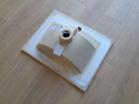 Deftrans Επικαθήμενος Νιπτήρας Πορσελάνης 50x50cm White