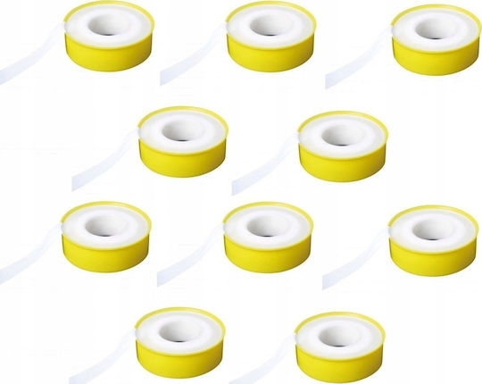Ταινία Τεφλόν Αέριο Hydroland 12mmx10mx0.1mm A.teflon.g.12x10