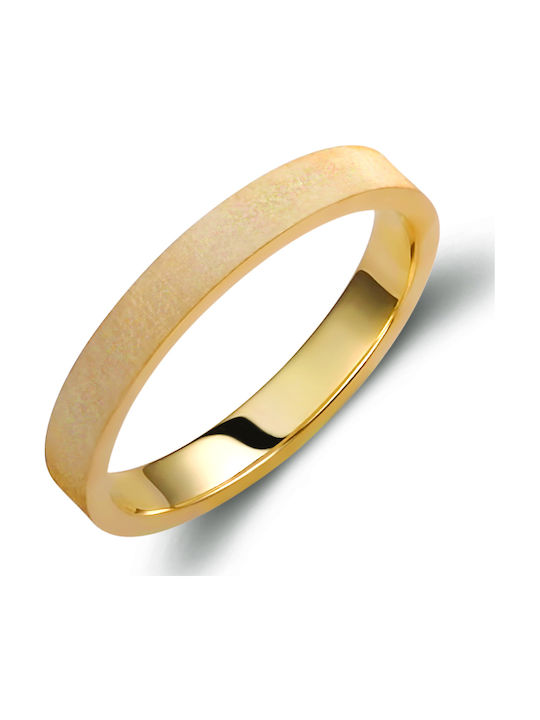 Valauro Χρυσές Βέρες 9κ Ματ Φινίρισμα – 3.0mm