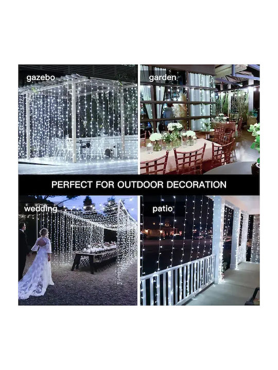 96 Lights LED 3m. White type Curtain 1pcs 96 Lights LED 3m. White type Curtain 1pcs