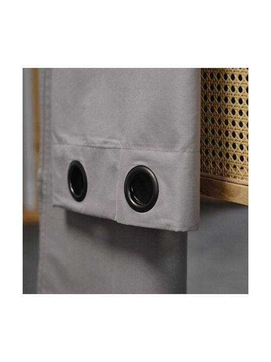 Today Curtain Blackout with Grommet Gray 140x240cm