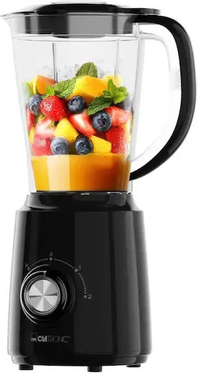 Clatronic Μπλέντερ με Πλαστική Κανάτα 1.5 lt 500W Μαύρο