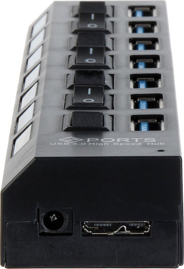 USB Хъб с 7 Порта USB 3.0 с USB-A Връзка