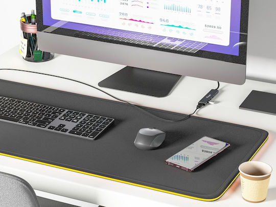 Equip Hub 4 Θυρών USB 2.0 με σύνδεση USB-C Γκρι