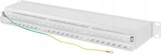 Lanberg Patch Panel Shielded για Rack 1U 19" 48 Θυρών cat6 Γκρι