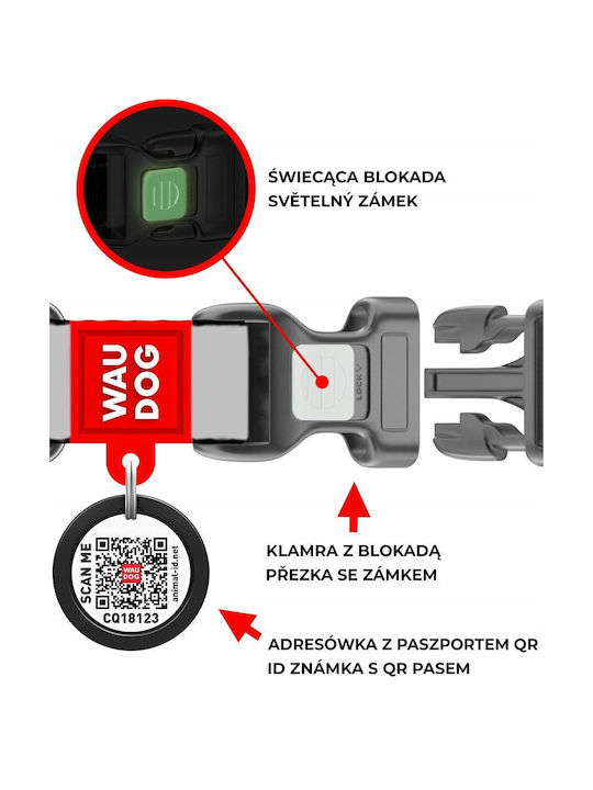 Collar Waudog Guler Pentru Câini Din Nylon Nylon Guler Pașaport Qr Plastic Fastex Cu Dinți Model Monștri S 15mm/25-35cm Collar Waudog Guler Pentru Câini Din Nylon Nylon Guler Pașaport Qr Plastic Fastex Cu Dinți Model Monștri S 15mm/25-35cm