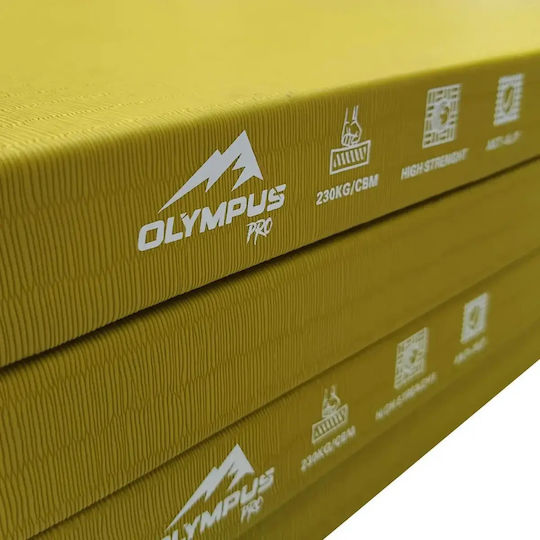 Olympus Sport Judo Δάπεδο Οργάνων Γυμναστηρίου Κίτρινο 100x200x4cm 1τμχ
