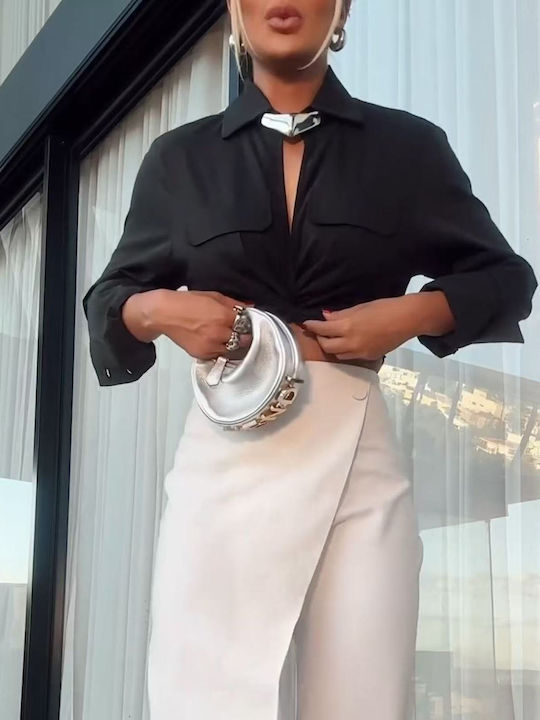 Women's Black And White Set with Pants