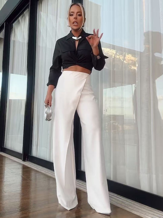 Women's Black And White Set with Pants