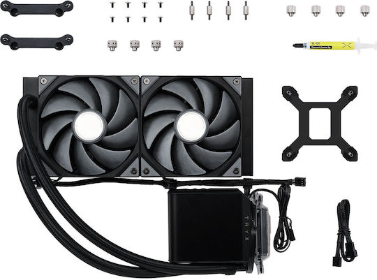 Tryx Panorama 240 Охлаждане AIO CPU с 2 Вентилатора 120mm