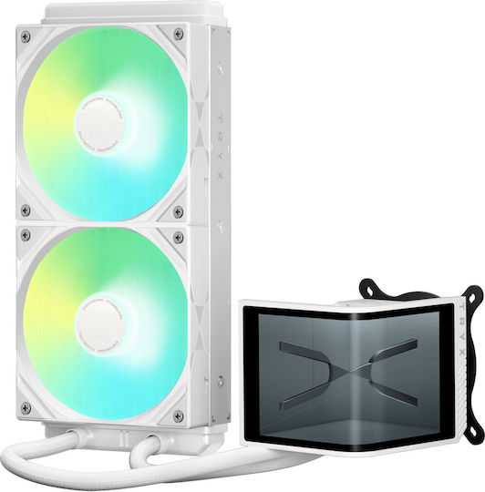 Tryx Panorama SE Υδρόψυξη AIO CPU με 2 Ανεμιστήρες 120mm και ARGB Φωτισμό Λευκή