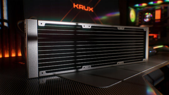 Krux HydroGlance 360 ARGB Water Cooling System AIO CPU with 3 120mm Fans