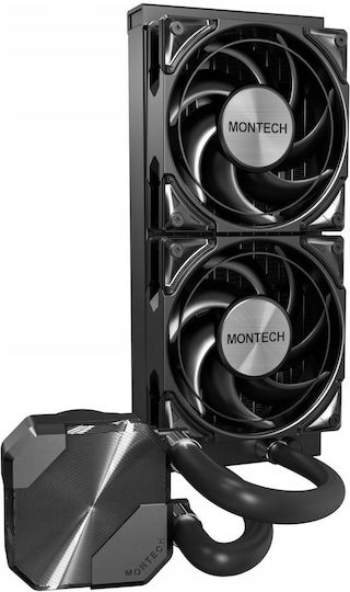 Montech HyperFlow Silent 240 Охлаждане AIO CPU с 2 Вентилатора 120mm