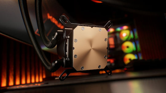 Krux HydroGlance 240 ARGB Water Cooling System AIO CPU with 2 120mm Fans