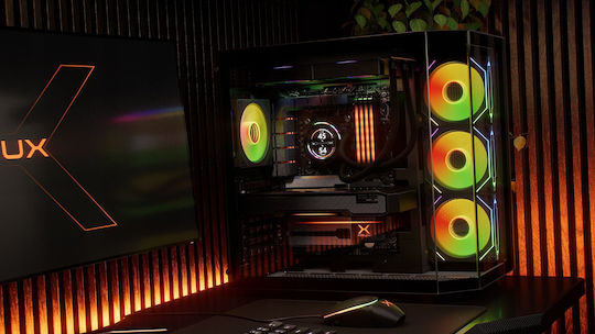 Krux HydroGlance 240 ARGB Water Cooling System AIO CPU with 2 120mm Fans