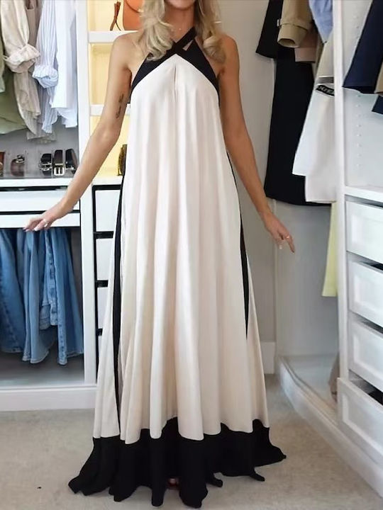 Summer Maxi Dress for Wedding and Christening White