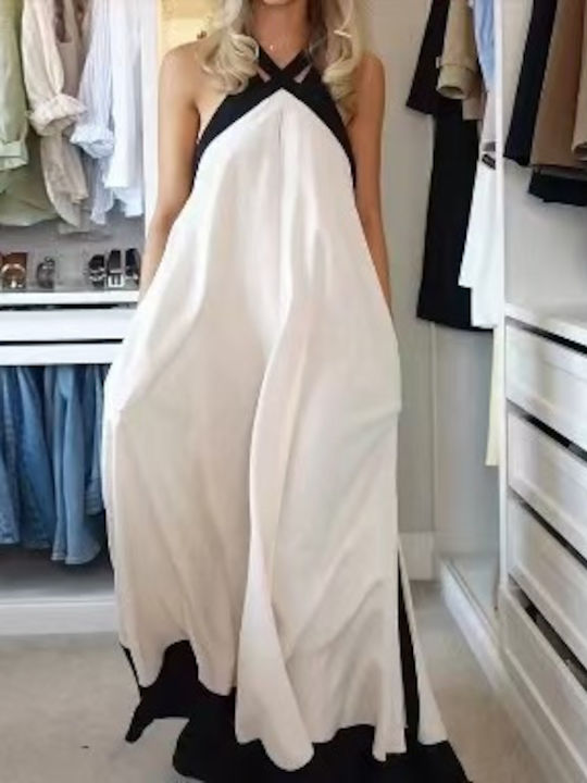 Summer Maxi Dress for Wedding and Christening White