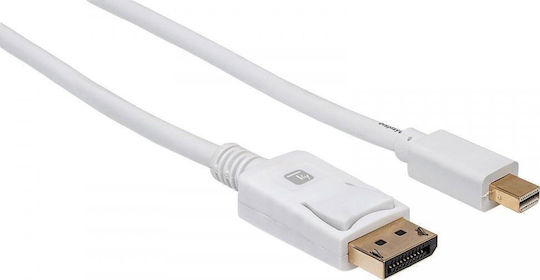 Techly Cable DisplayPort male - mini DisplayPort male 2m Λευκό (109771)