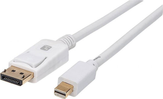 Techly Cable DisplayPort male - mini DisplayPort male 2m Λευκό (109771)