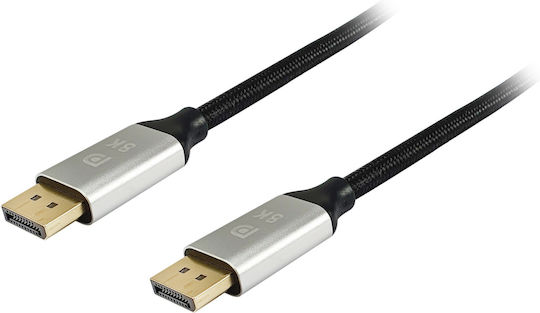 Equip Cable DisplayPort male - DisplayPort male 1.4m Μαύρο (119266)