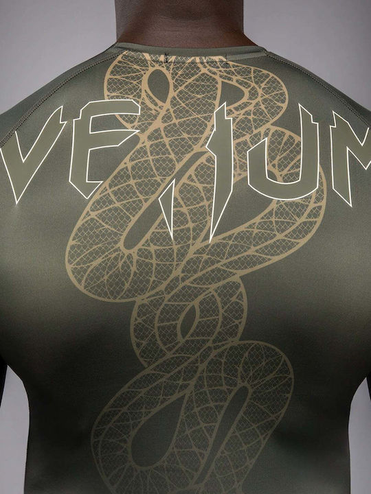 Venum Тениска VENUM-05747-590 за Джиу-джицу / ММА Зелена