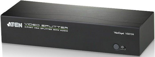 Aten VS0104 KVM & Data Switch με Audio / RS-232 / VGA