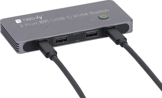 Techly IDATA KVM-DPC8K KVM & Data Switch