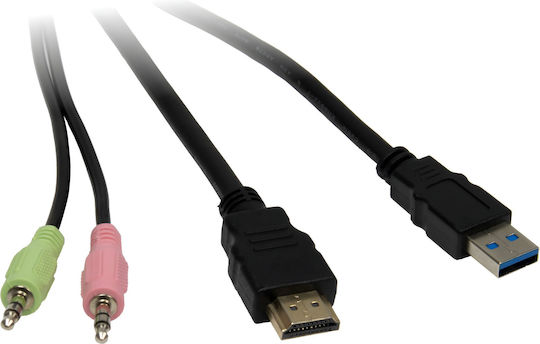Inter-Tech KVM & Data Switch AC-21HUS