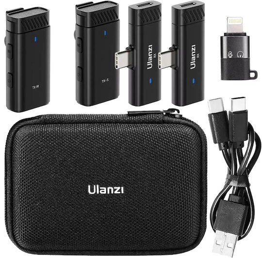 Ulanzi HM2301 Set Mikrofon Ausklappmenü für Handy