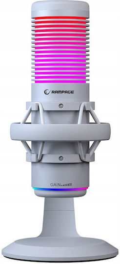 Rampage Bemol RGB Микрофон Настолен в White Цвят