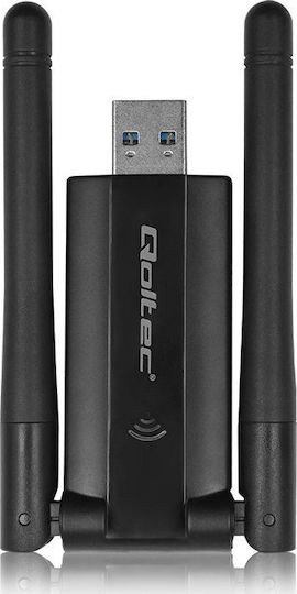 Schneller Dual-USB-Wireless-Wi-Fi-Adapter 2 x 2dBi AC Standard USB 3.0 1200Mbps