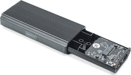 Digitus Hard Drive Case M.2 PCI-Express NVME with connection USB 4 in Schwarz color