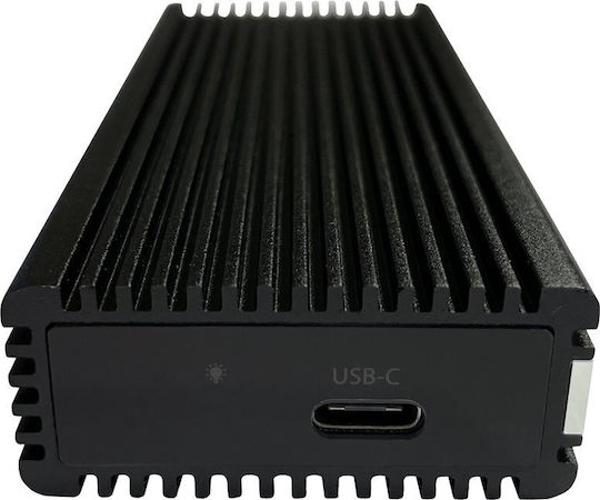 LC-Power Hard Drive Case M.2 PCI-Express NVME with connection USB 3.2 Type-C in Schwarz color