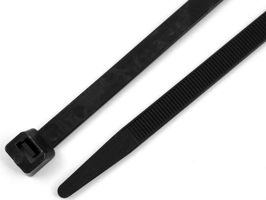 KSS Пластмасово Кабелно Дематично 100mmx2.5mm в Черен Цвят 1 бр CVR100BK