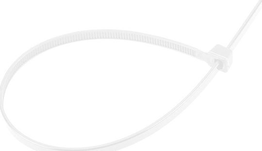 Neo Δεματικά Καλωδίων Πλαστικά 300mmx4.8mm σε Λευκό χρώμα (100τμχ)