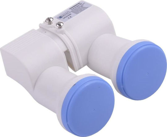 Cabletech LNB Twin (2 Εξόδων) με Χαμηλό Όριο Θορύβου 0.5dB