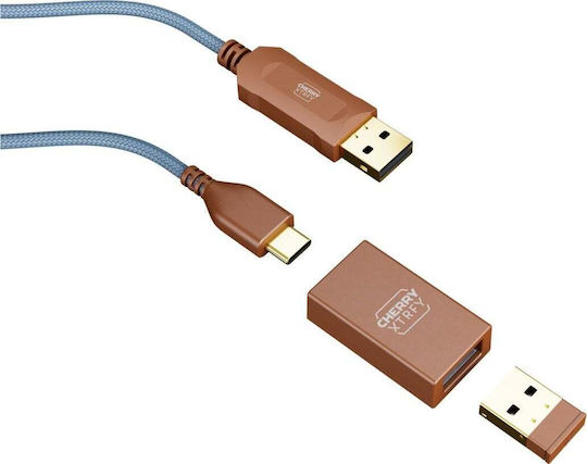 Cherry XTRFY M68 Ασύρματο Gaming Ποντίκι 26000 DPI Μπλε