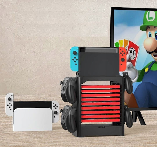 Jys Βάση για 4 χειριστήρια Switch / Switch OLED Πολύχρωμη