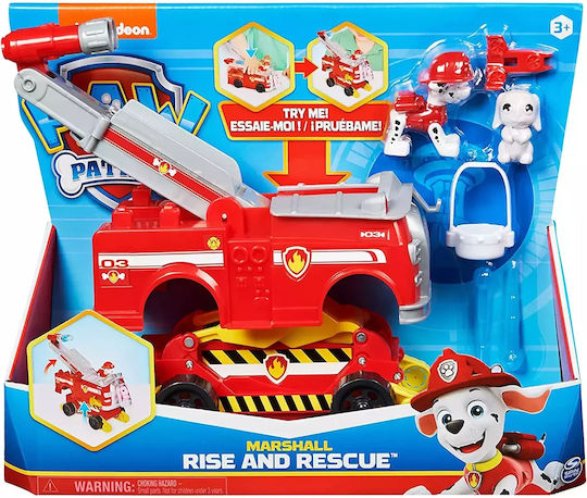 Spin Master Paw Patrol Marshall Vehicul De Salvare Mașinuță De Pompieri Pentru 3+ Ani