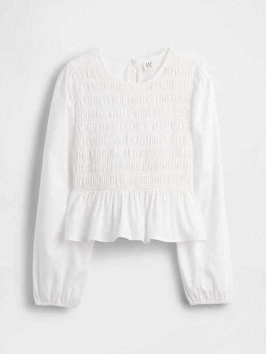 Bluză pentru copii Cu mânecă lungă Off White