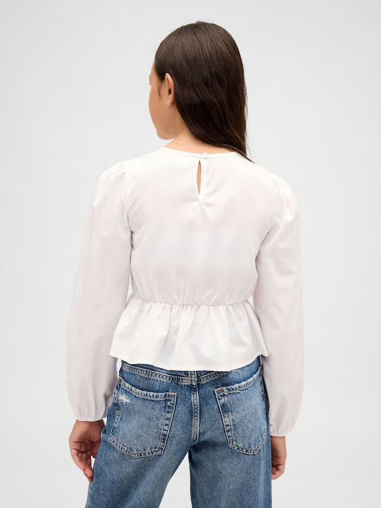 Bluză pentru copii Cu mânecă lungă Off White