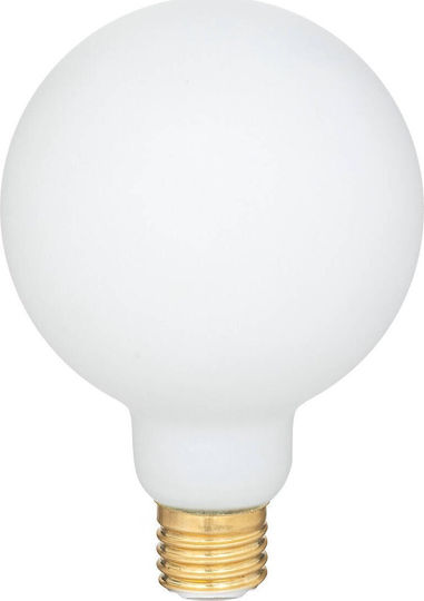 Atmosphera Opaline G125 Λάμπα LED 4.2W για Ντουί E27 και Σχήμα G125 Θερμό Λευκό 470lm