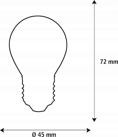 Segula Λάμπα LED 3.3W για Ντουί E27 Θερμό Λευκό 200lm Dimmable