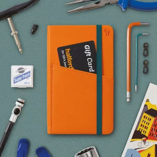 IF Notizbuch A6 mit Gummiband Orange