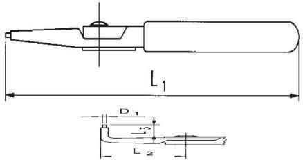 Proline Τσιμπίδα Ασφαλειών Κυρτή Μήκους 180mm